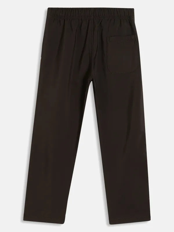 Boys Solid Cotton Track Pants