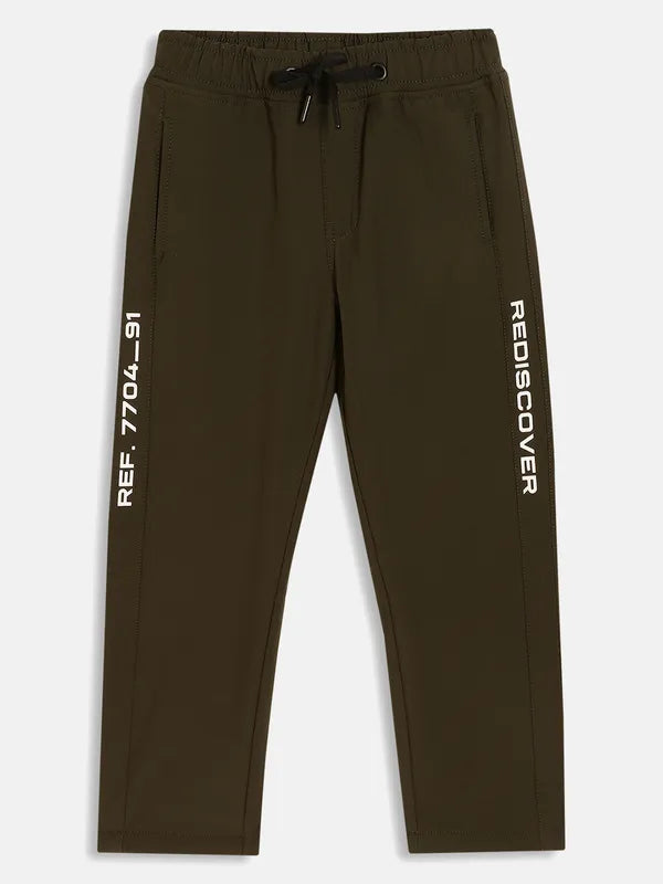 Boys Solid Track Pant