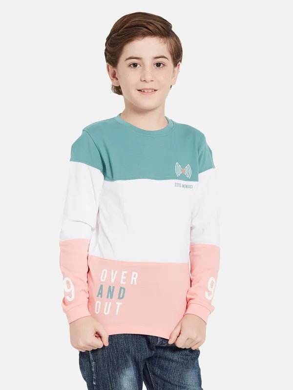 Octave Boys Colourblocked Cotton T-Shirt