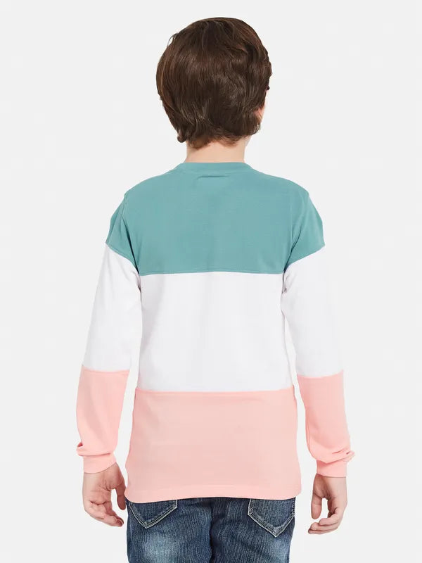 Octave Boys Colourblocked Cotton T-Shirt