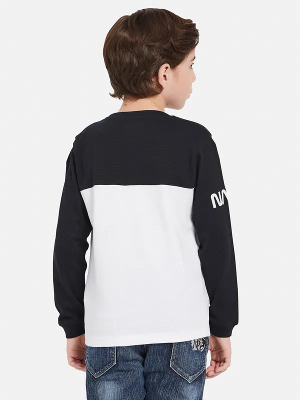 Octave Boys Colourblocked Cotton T-Shirt