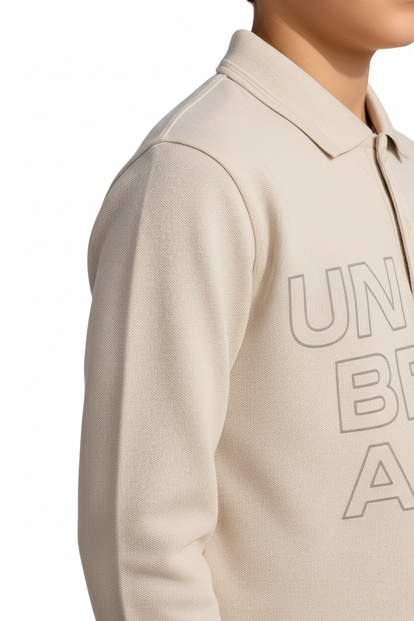 Boys Typography Printed Pure Cotton T-Shirt