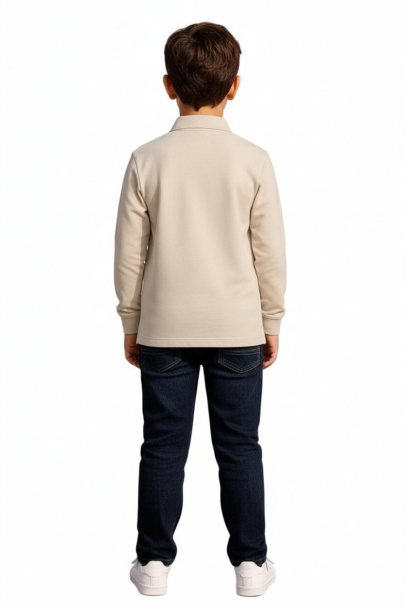 Boys Typography Printed Pure Cotton T-Shirt