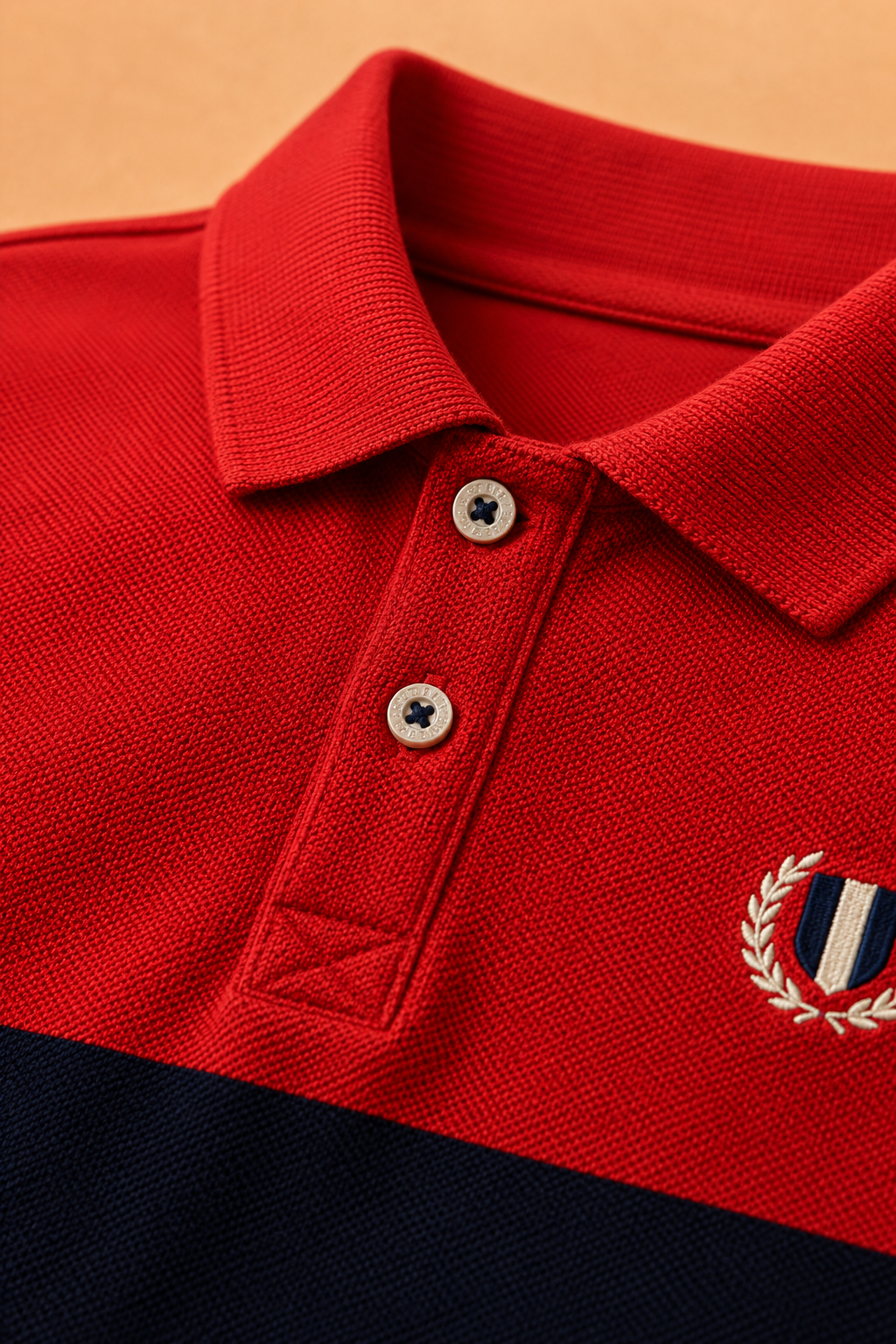 Junior Boys Brick Cotton Pique Polo Collar Full Sleeve Pre-Winter T-Shirt – Regular Fit