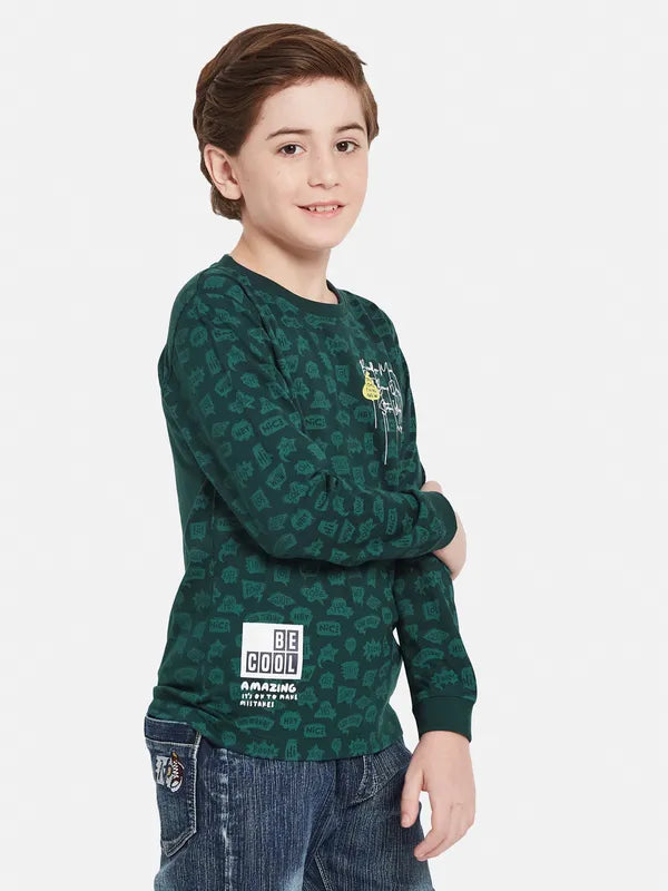 Octave Boys Green Pockets T-Shirt