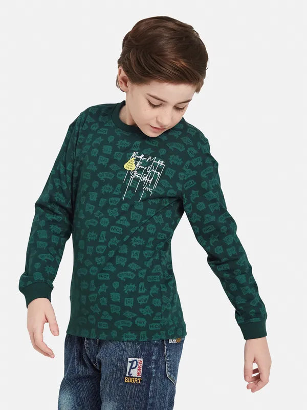 Octave Boys Green Pockets T-Shirt