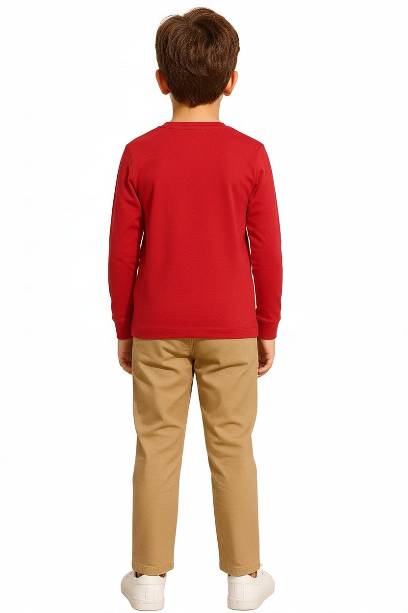 Boys  Cotton Round Neck Tshirts