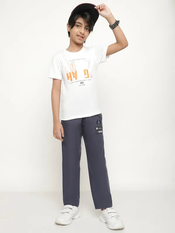 Octave Boys Mid-Rise Cotton Track Pants