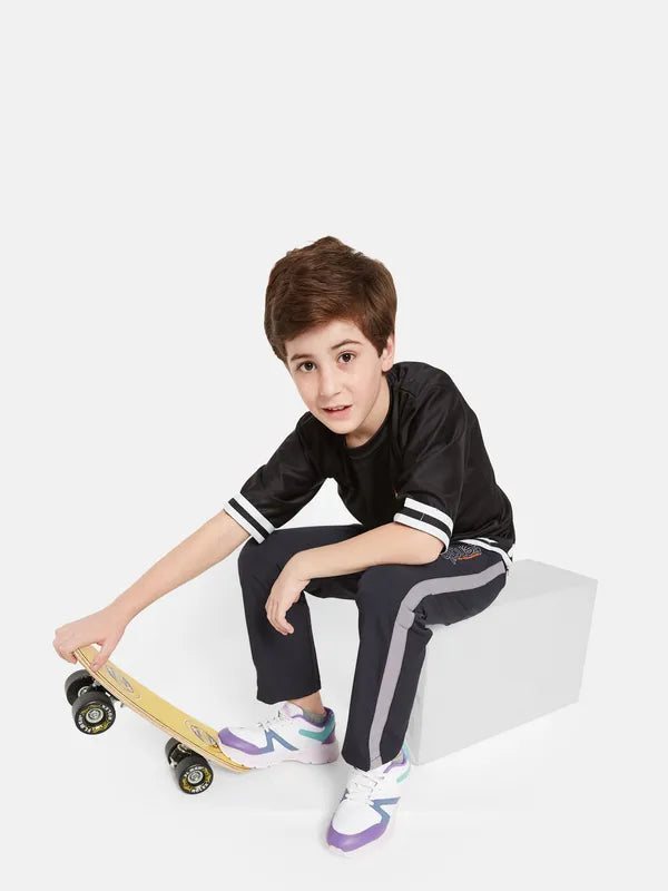 Octave Boys Mid-Rise Cotton Track Pants