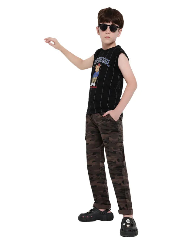 Octave  Boys Printed Cotton Track Pant