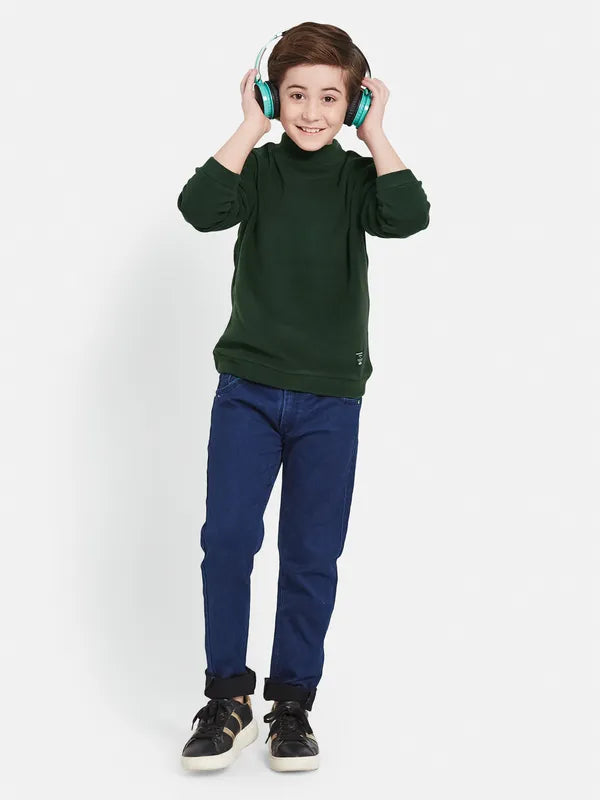 Octave Boys High Neck Fleece Pullover