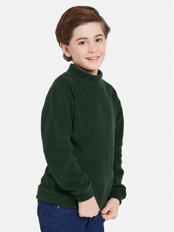 Octave Boys High Neck Fleece Pullover