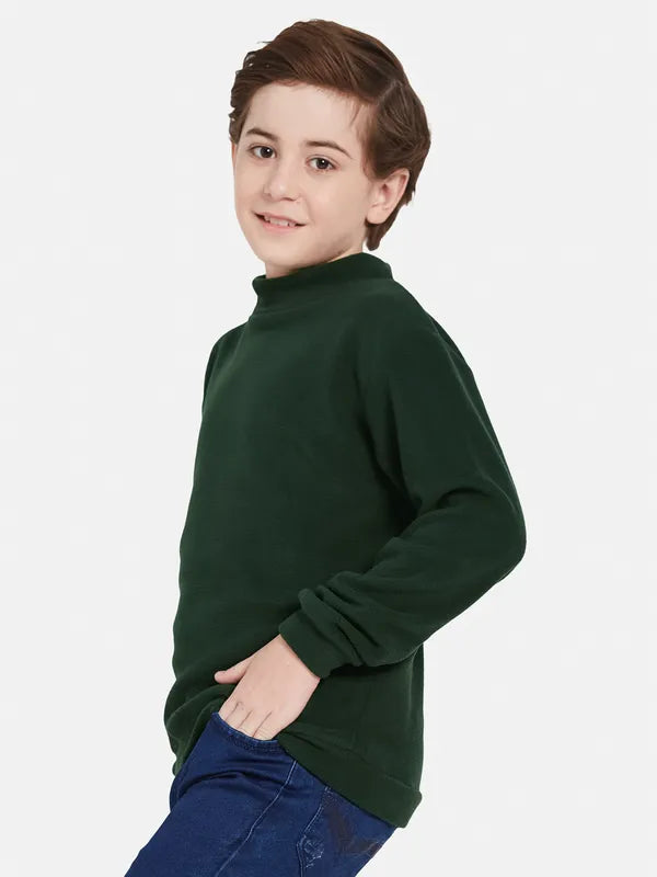 Octave Boys High Neck Fleece Pullover