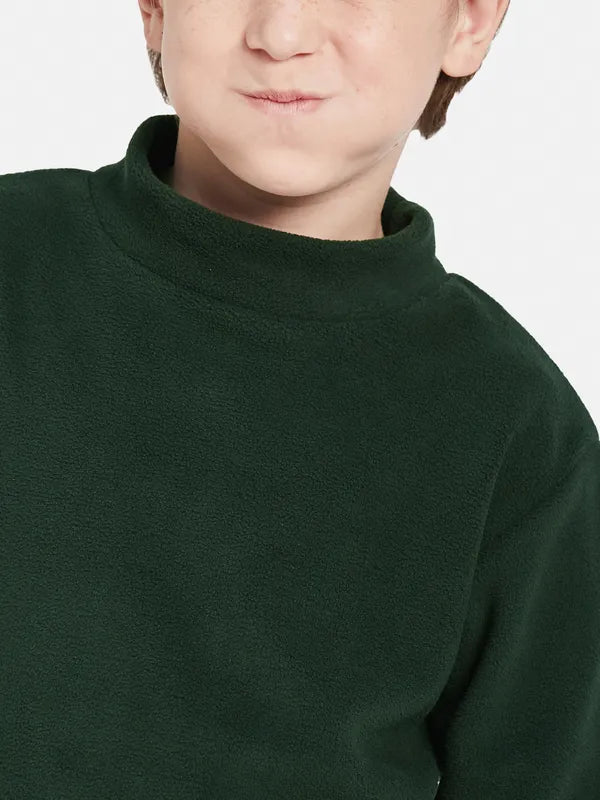 Octave Boys High Neck Fleece Pullover