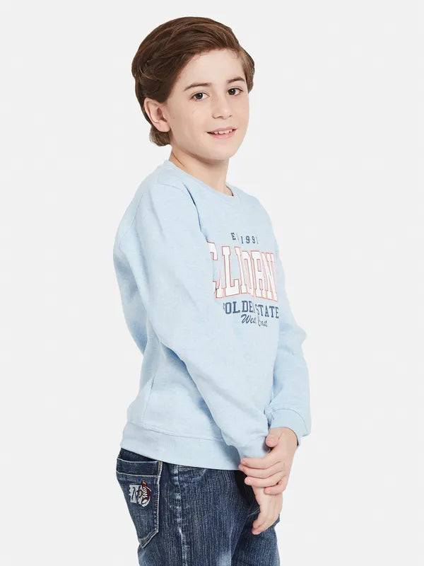 Octave Boys Typography Printed Sweatshirt