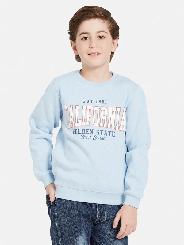 Octave Boys Typography Printed Sweatshirt