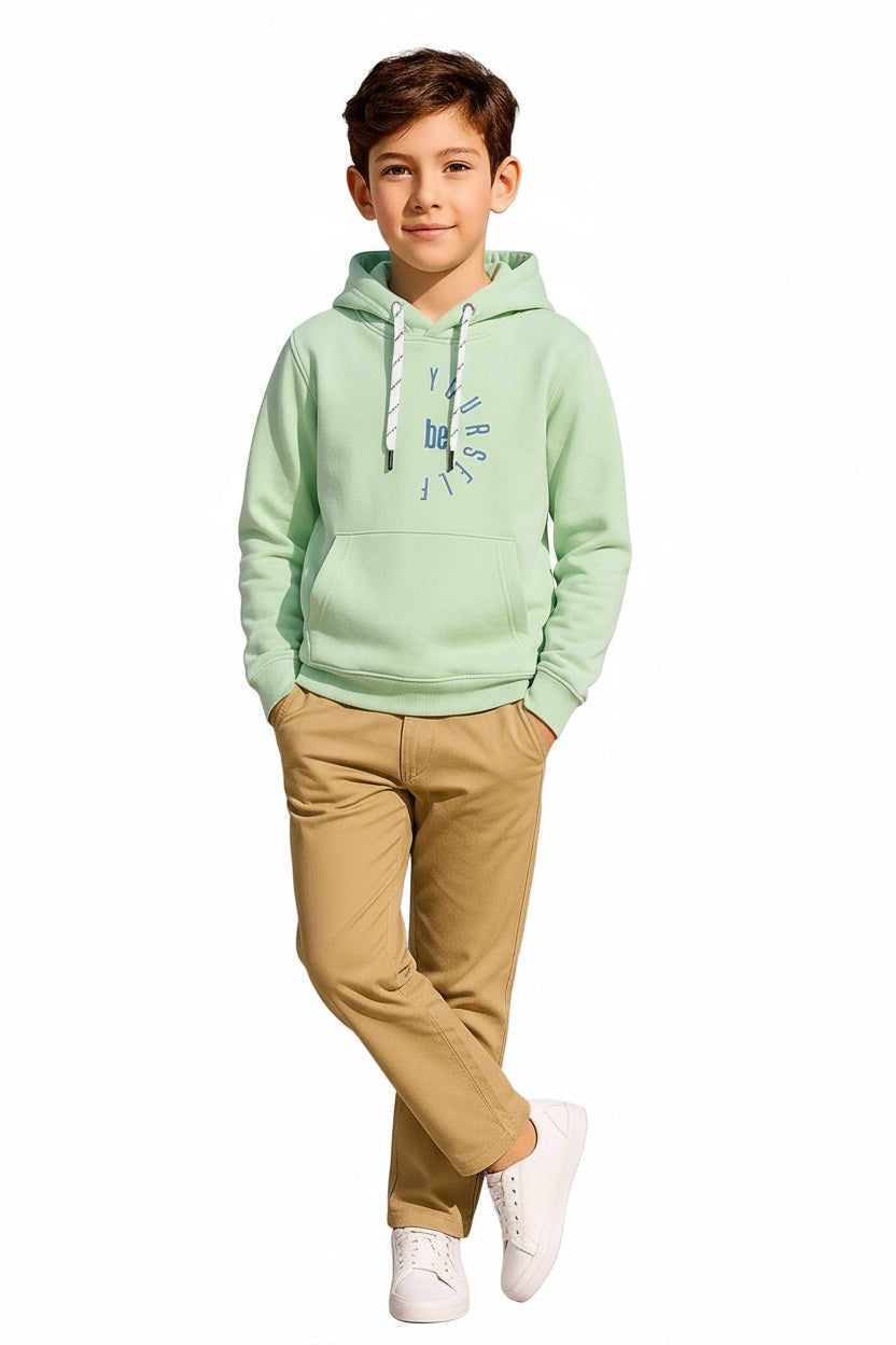 Boys Printed Hooded Sweatshirt