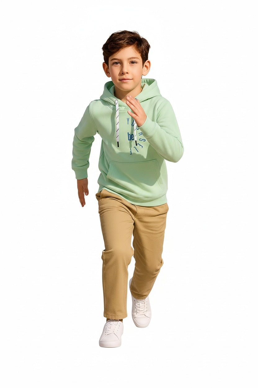 Boys Printed Hooded Sweatshirt