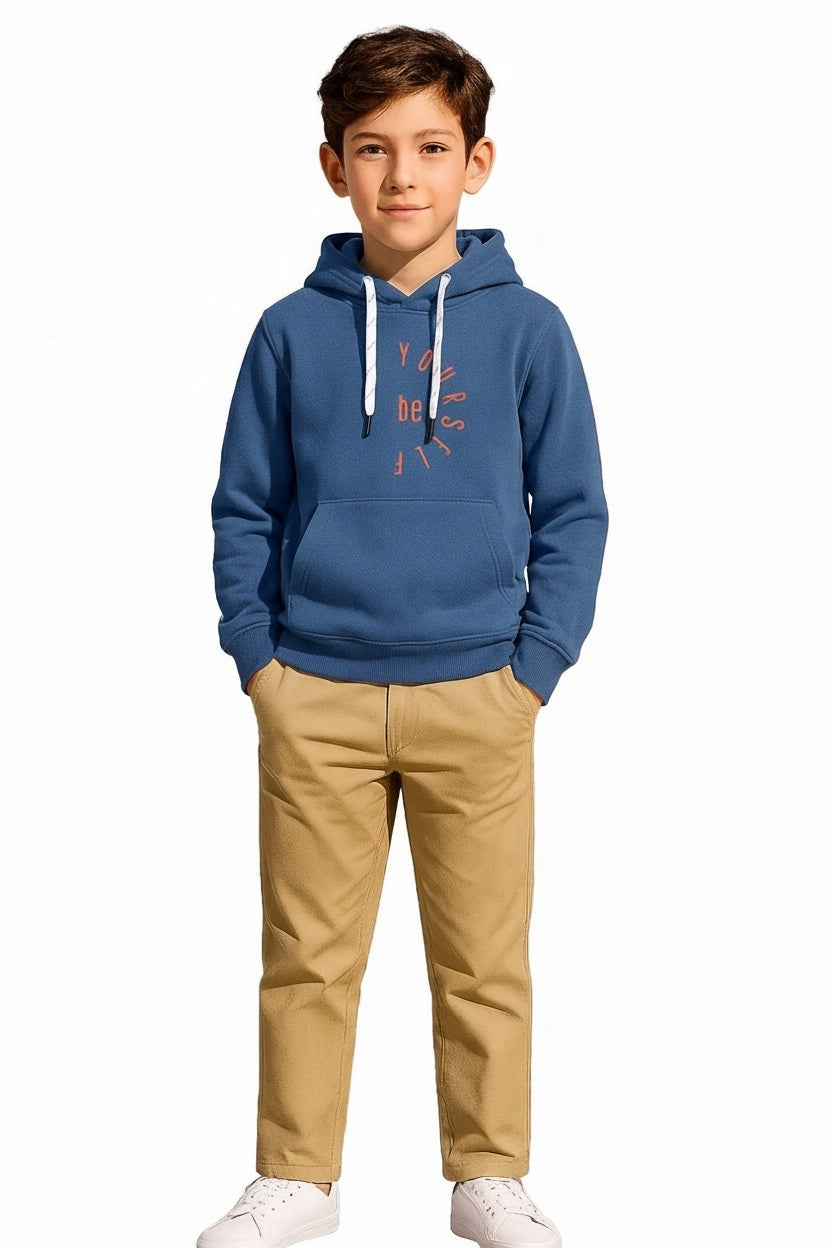 Boys Printed Hooded Sweatshirt