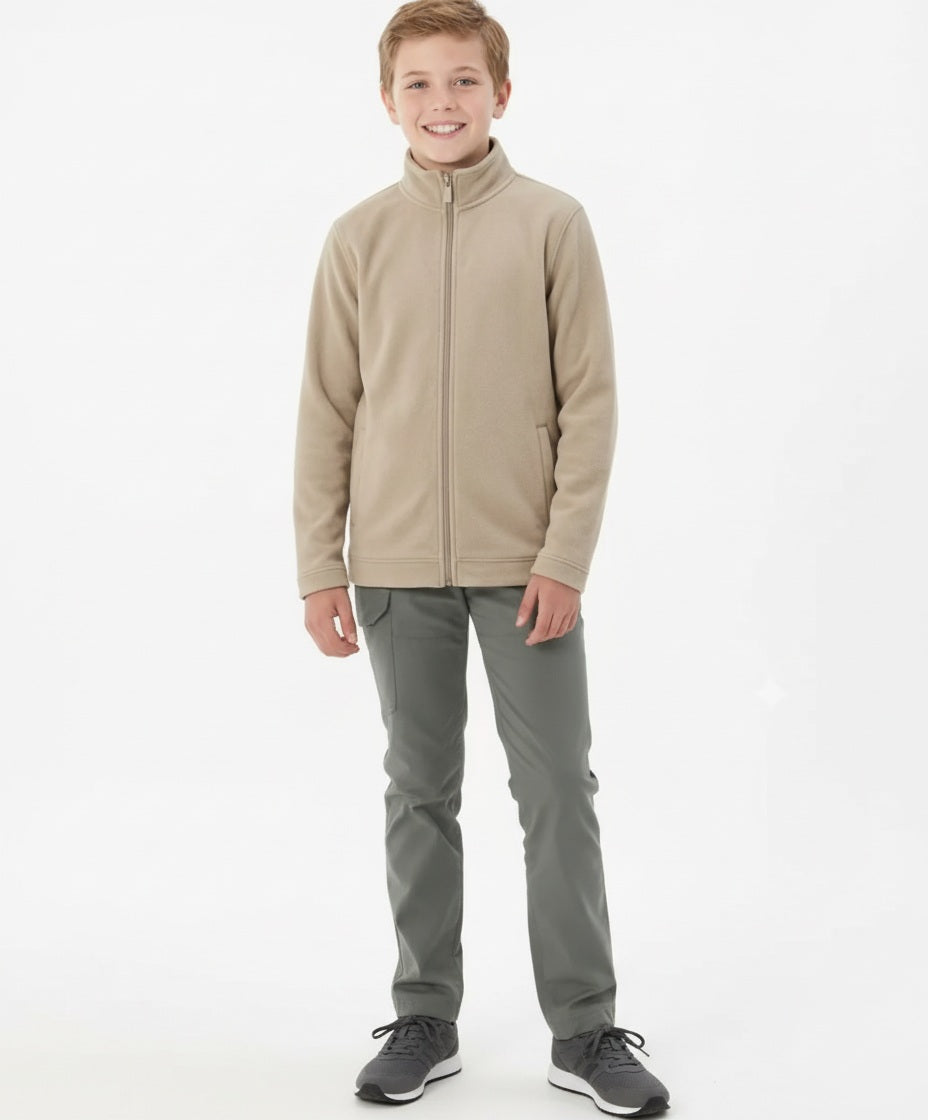 Boy Solid Mandarin Neck Sweatshirt