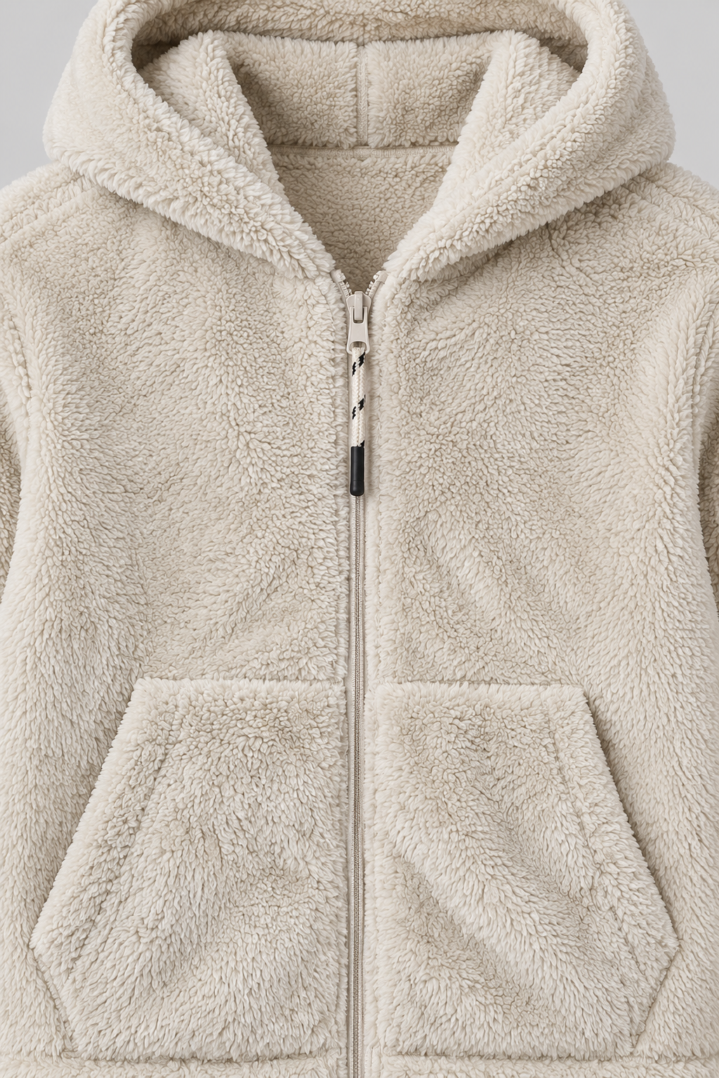 Junior Boys Arona Double-Sided Coral Fur Hooded Sweatshirt – Regular Fit