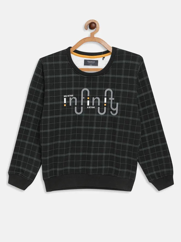 Boys Checked Sweatshirt