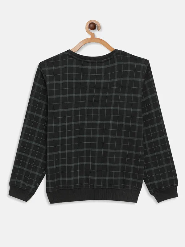 Boys Checked Sweatshirt