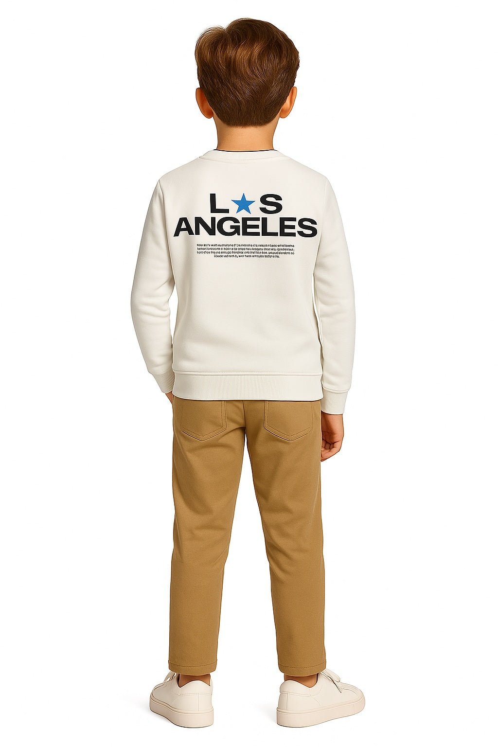 Boys Round Neck Graphic Print  Sweatshirt