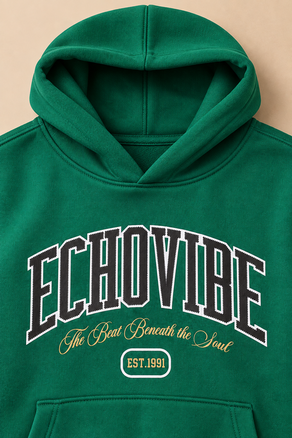 Junior Boys Regular Fit Graphic Hoodie Sweatshirt - Green Short Description