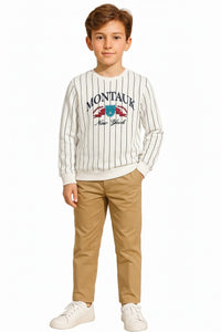 Boys Striped Sweatshirt