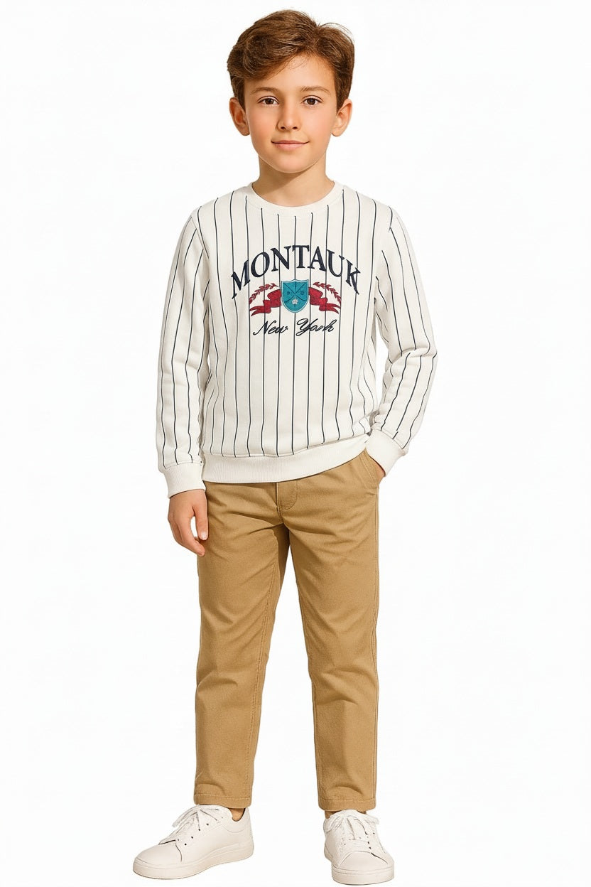 Boys Striped Sweatshirt