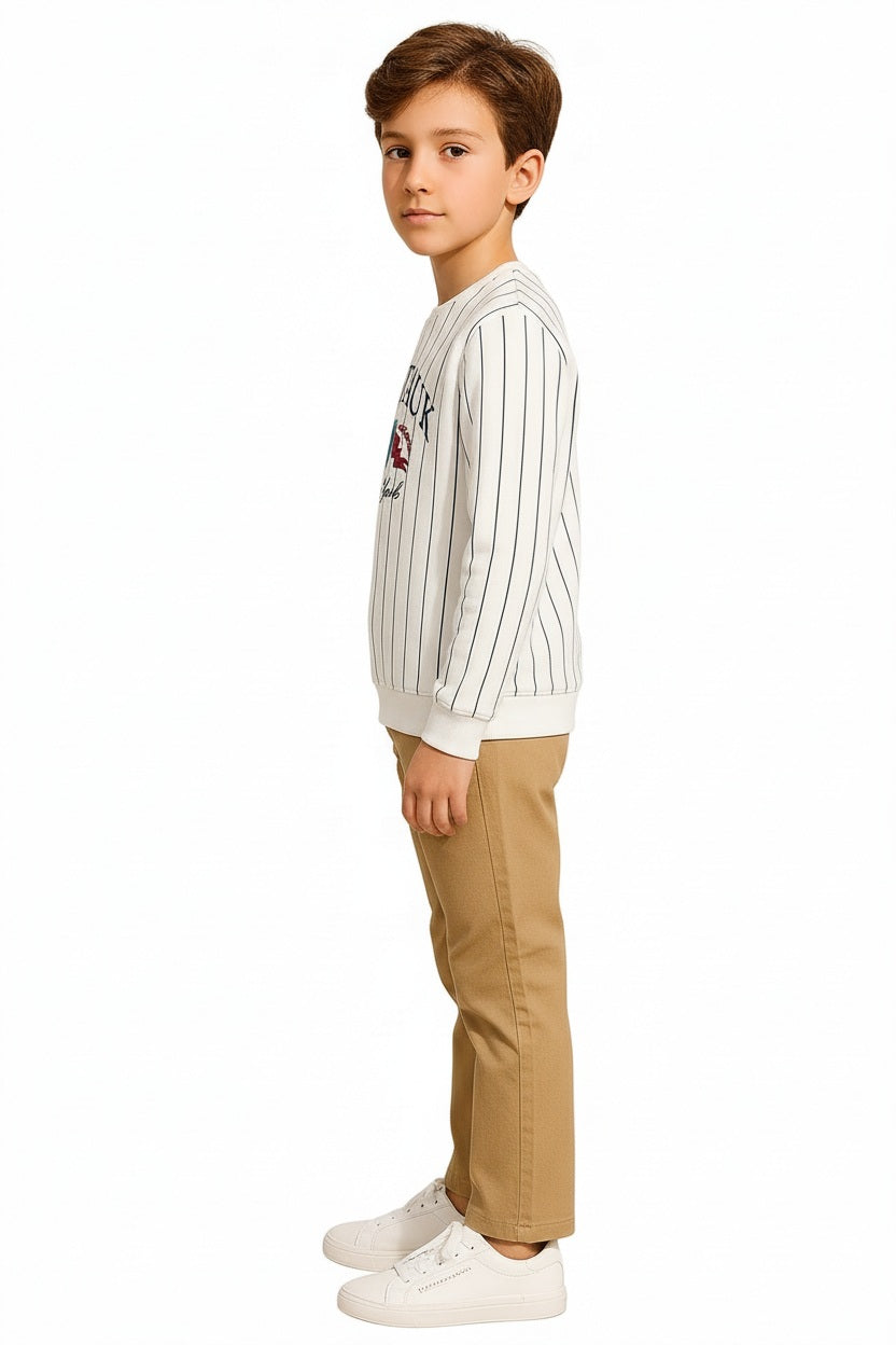 Boys Striped Sweatshirt