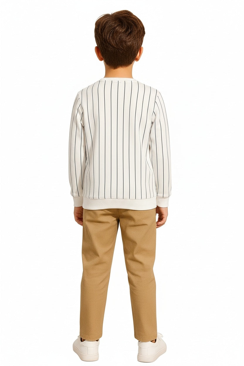 Boys Striped Sweatshirt