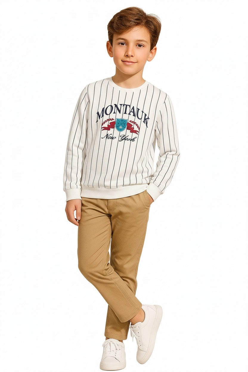 Boys Striped Sweatshirt