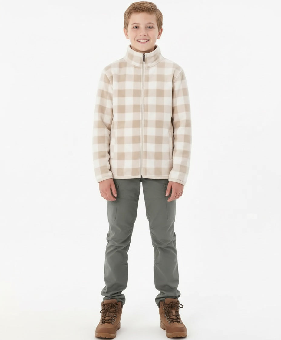 Boy Solid Mandarin Neck Sweatshirt