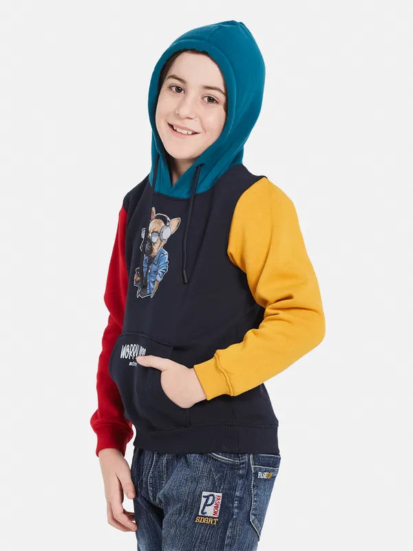 Octave Boys Colourblocked Hooded Sweatshirt