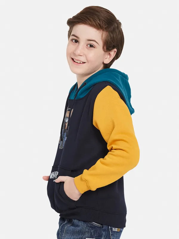 Octave Boys Colourblocked Hooded Sweatshirt