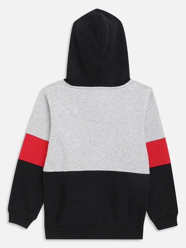 Boys Colourblocked Hooded Sweatshirt