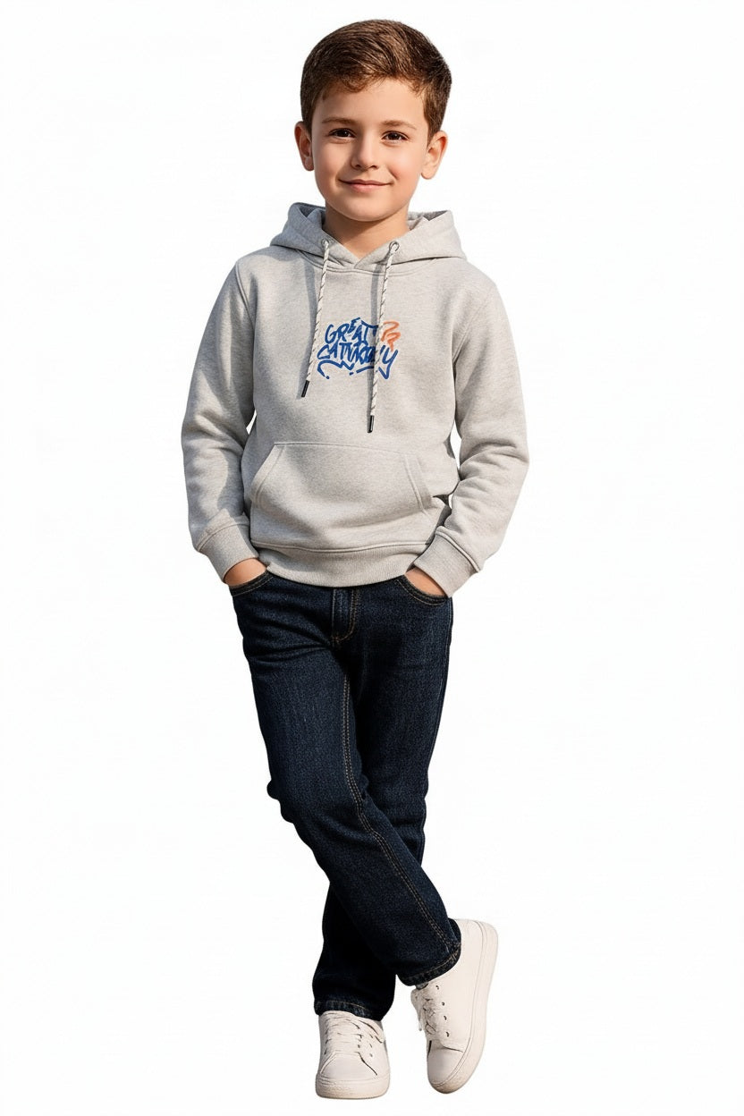 Boys Printed Hooded Sweatshirt