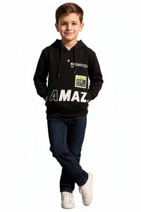 Boys Printed Hooded Sweatshirt