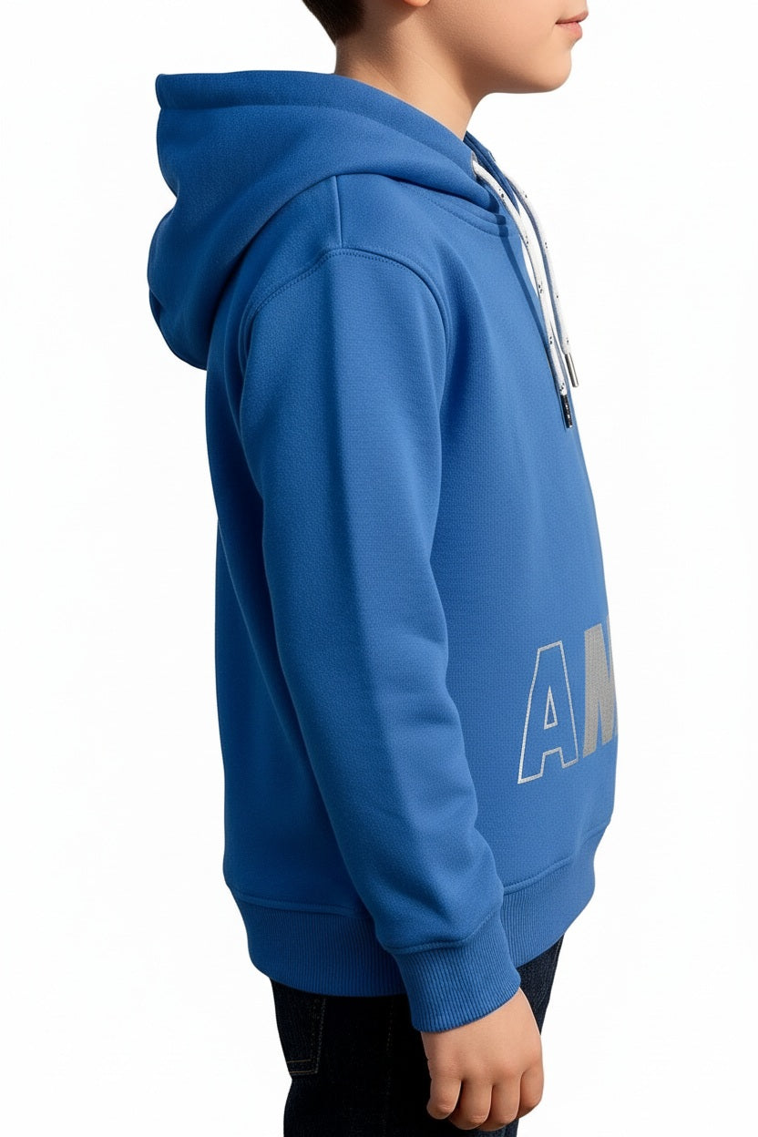 Boys Printed Hooded Sweatshirt