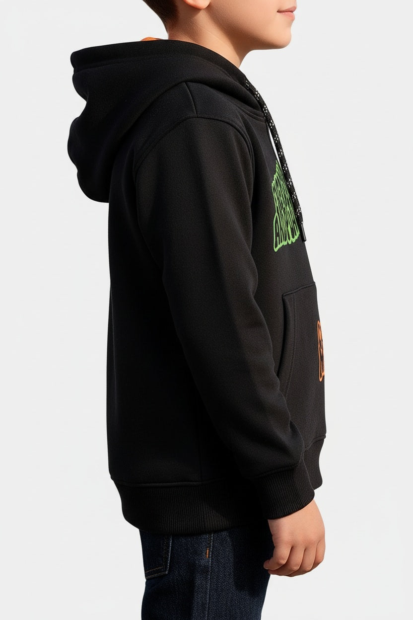 Boys Printed Hooded Sweatshirt