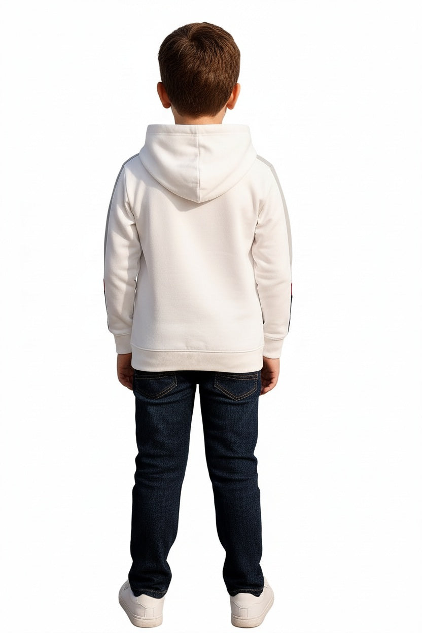 Boys Printed Hooded Sweatshirt