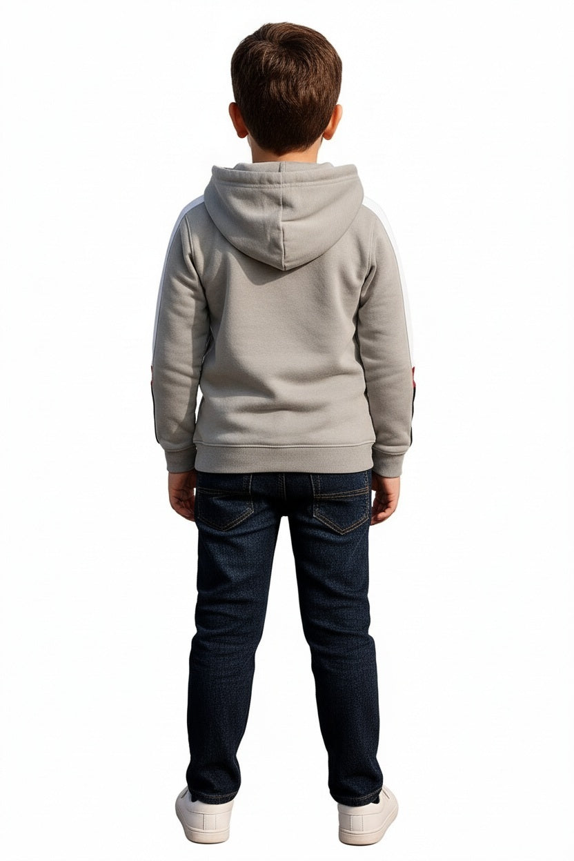 Boys Printed Hooded Sweatshirt