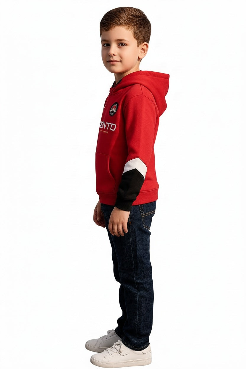 Boys Printed Hooded Sweatshirt