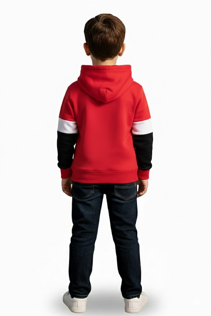 Boys Printed Hooded Sweatshirt