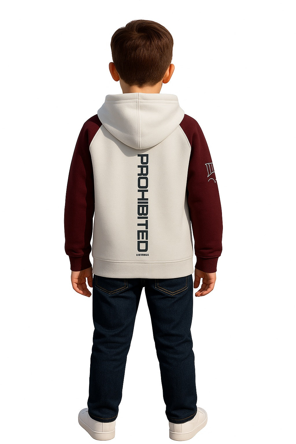 Boys Colourblocked Hooded Sweatshirt