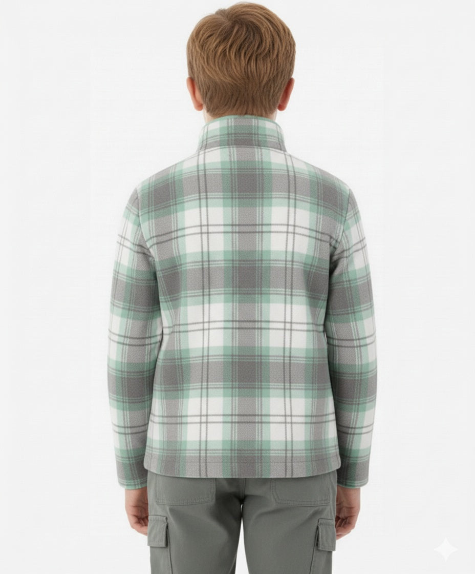 Boys Checked Sweatshirt