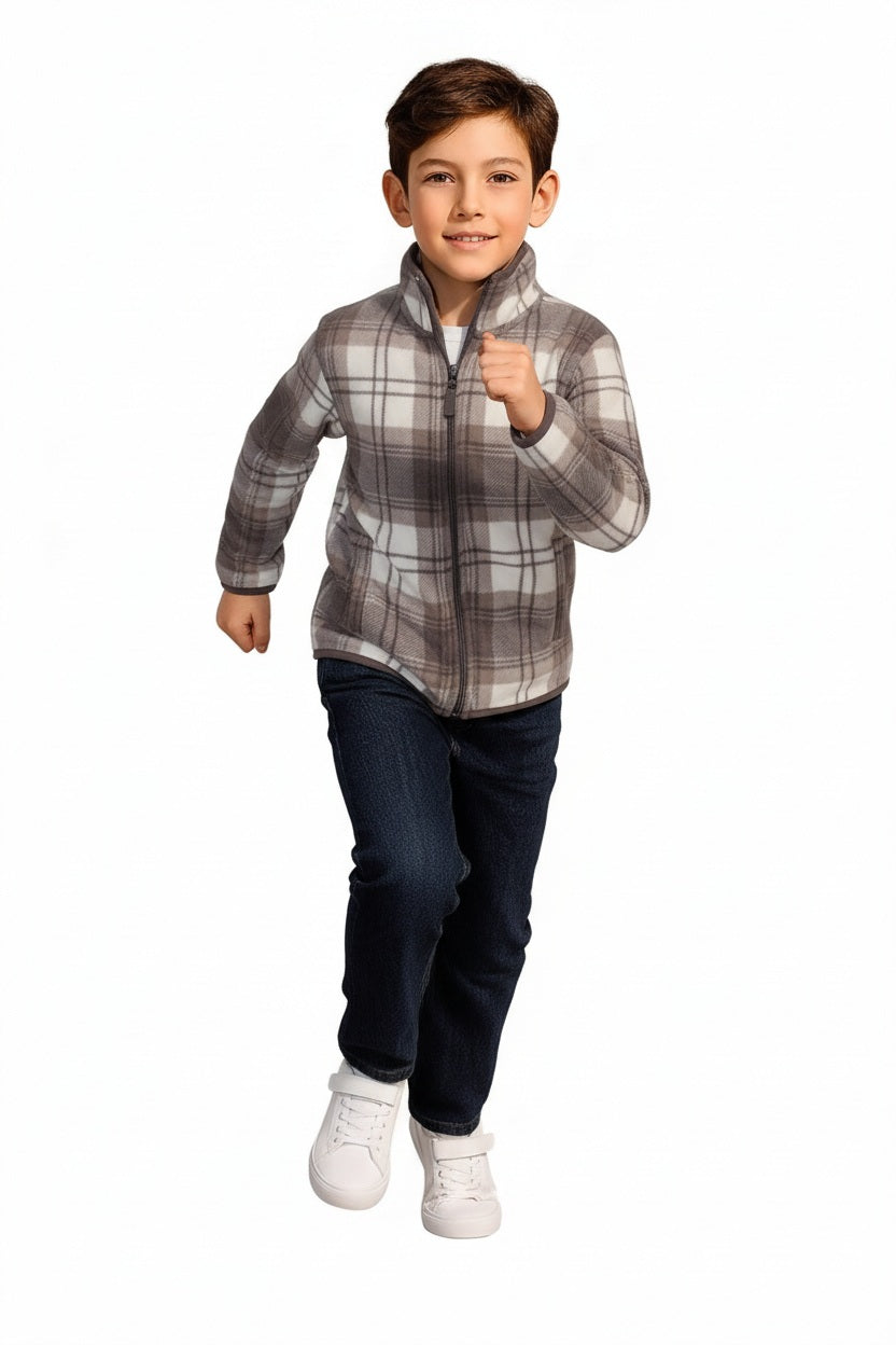 Boys Checked Sweatshirt