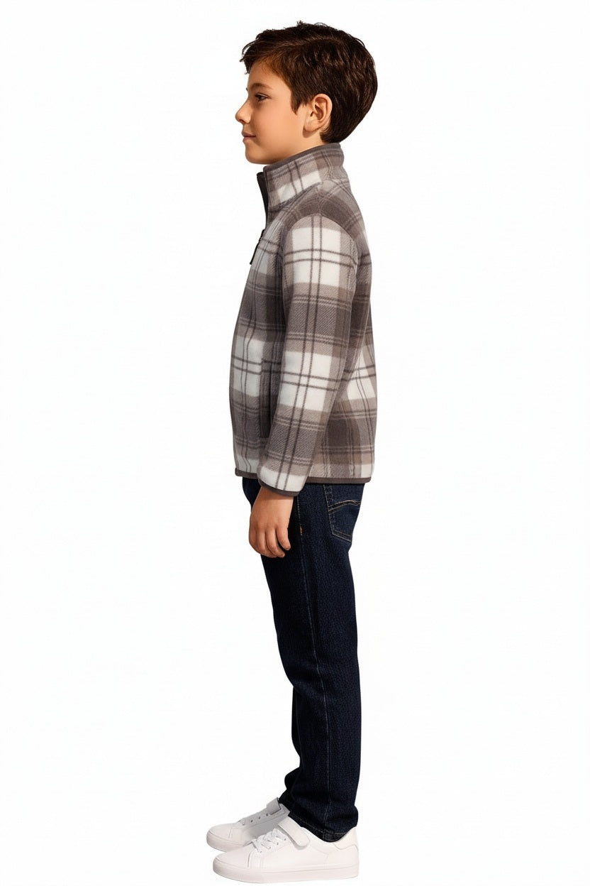 Boys Checked Sweatshirt